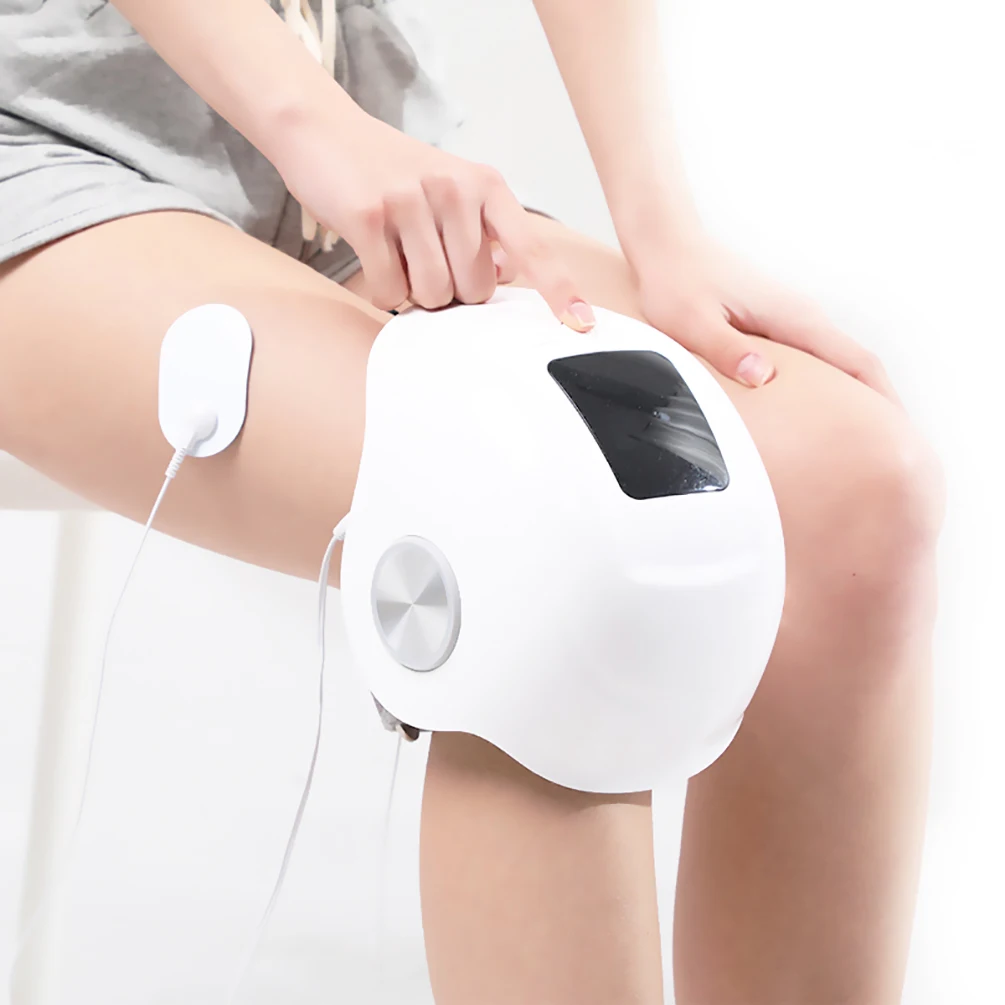 5-in-1 Wireless Knee Joint Massager Air Compression Vibration Heat EMS Pulse Massage Red Light Therapy Pain Relief Arthritis