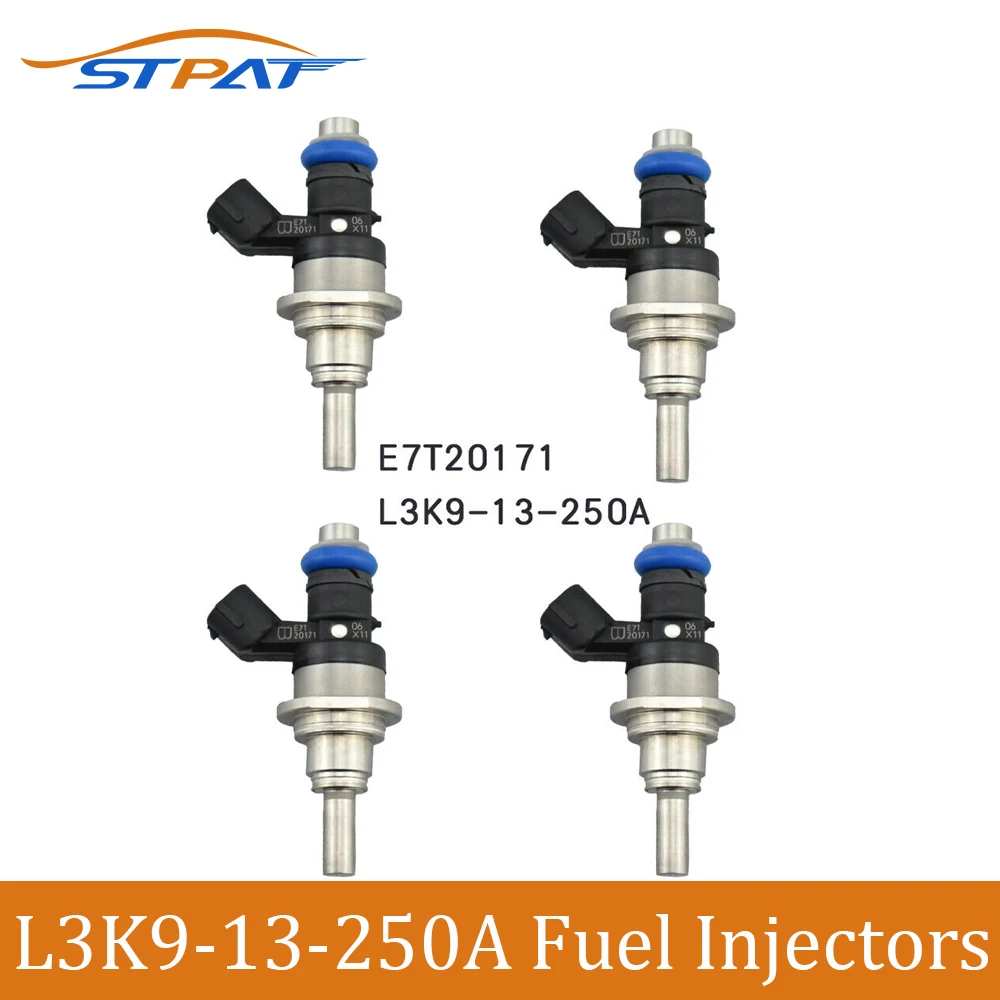 STPAT New Fuel Injectors L3K9-13-250A E7T20271 Compatible with Mazd-a Speed 3 6 CX-7 2.3L Turbo