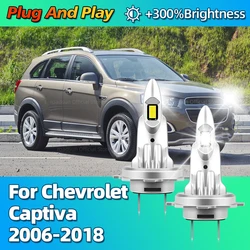2Pcs LED Headlight 180W Canbus Car Lamp 6000K CSP For Chevrolet Captiva 2006 2007 2008 2009 2010 2011 2012 2013 2014 2015-2018