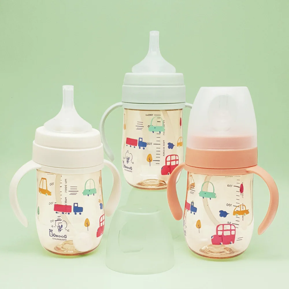 [Prevention of backflow] 180ml baby straw cup baby straw cup baby house water bottle water Cup