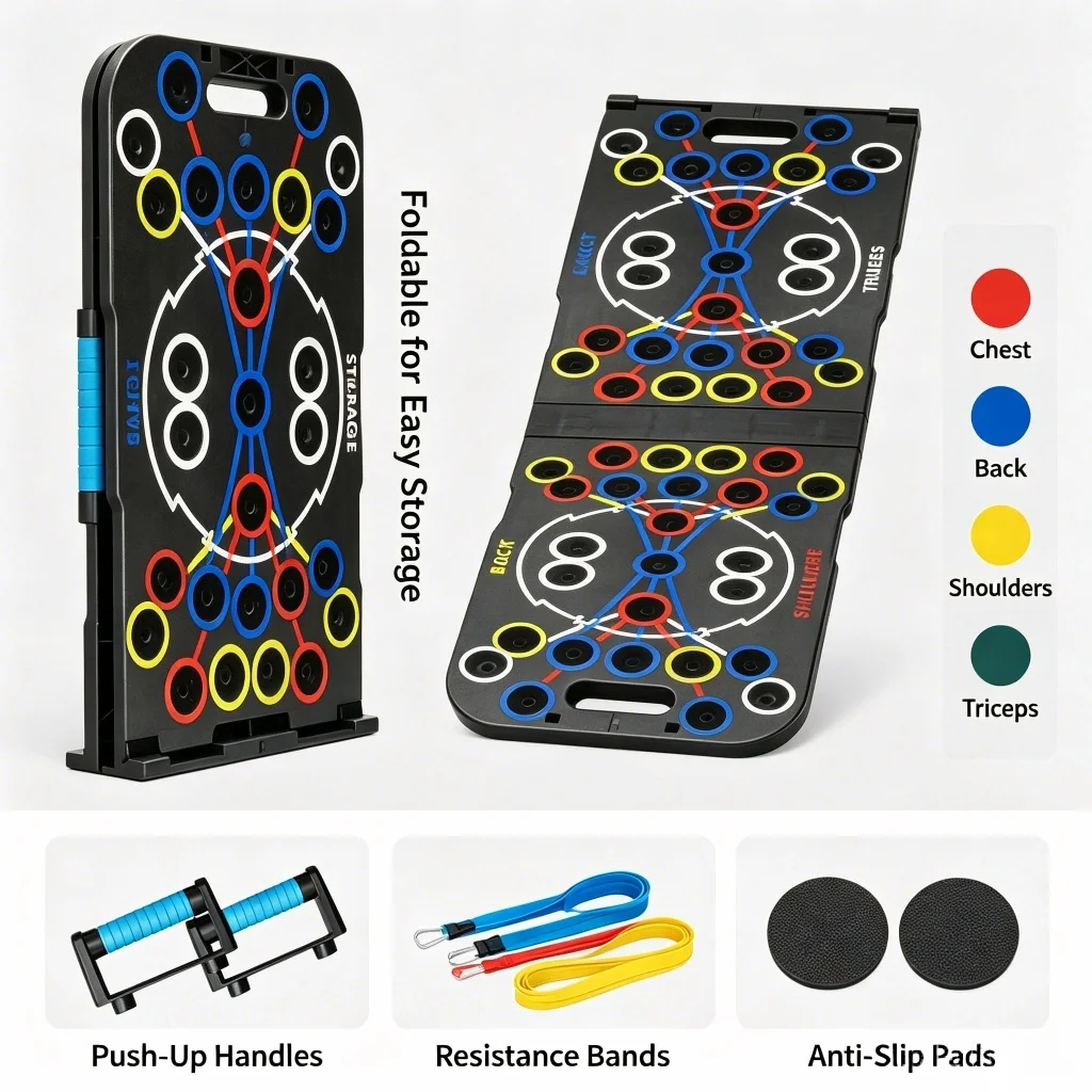 Foldable Push Up Board with Re - Push Up Board Foldable Multi Function 评论和价格