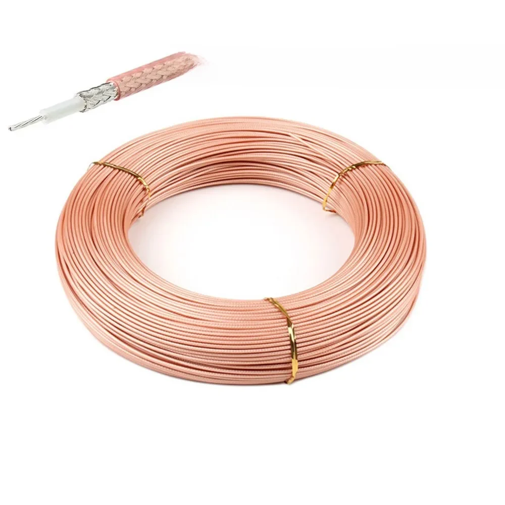 10-metrowy kabel koncentryczny RG316 2,5 mm 50 Ohm o niskiej stratności 30 stóp do złącza zaciskanego szybka wysyłka — zdjęcie 2