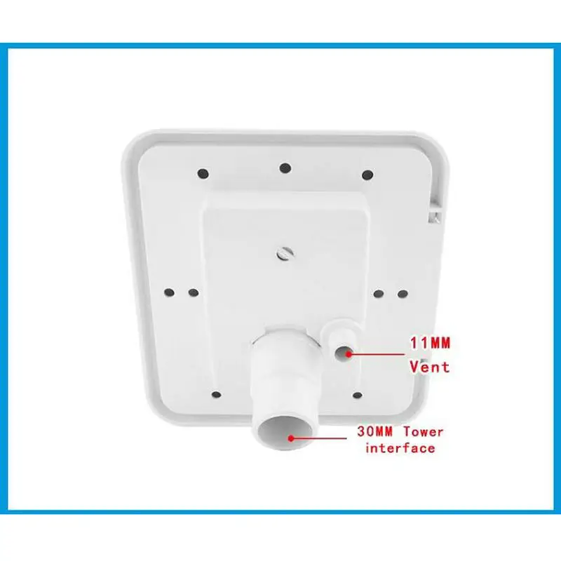 Trailer Caravan Gravity Water Intake Inlet Lockable Plastic Square Hatch Cover with Keys