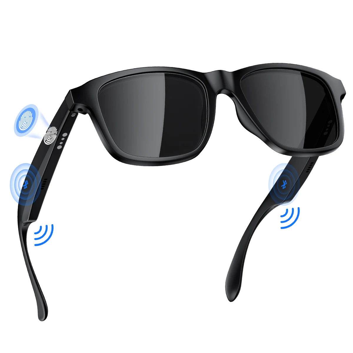 Gafas Inteligentes con Bluetooth 5.3 y Audio de Oido Abierto Lentes Polarizadas con Proteccion UV400 Montura Ligera y Resistente al Agua IPX4 Auriculares Inalambricos Integrados para Deporte Conduccion Pesca y Actividades al Aire Libre Manos Libres