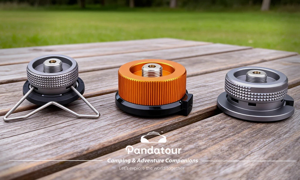 Pandatour Camping Gasherd Adapter ButaneAdapter Verlängerungsschlauch Split HerdKonverter Anschlussschlauch Gastank Adapter Ausrüstung – Detail 1