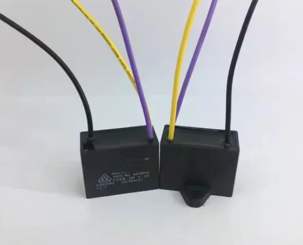 Puzzles pour ventilateur de plafond, noir CBB61, 0.5uF + 1uF, 3 fils, 450V, 50Hz, 60Hz