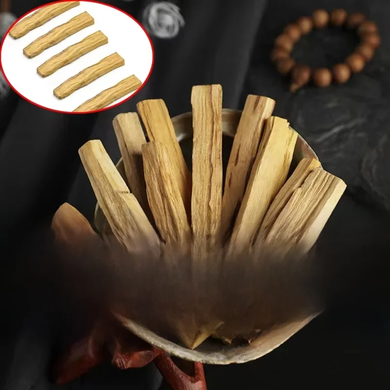 Bâtons d'encens naturels Palo Santo, bâtonnets en bois, aromathérapie, brûlent, sans parfum, maison, salon, 5 pièces, 1 pièce