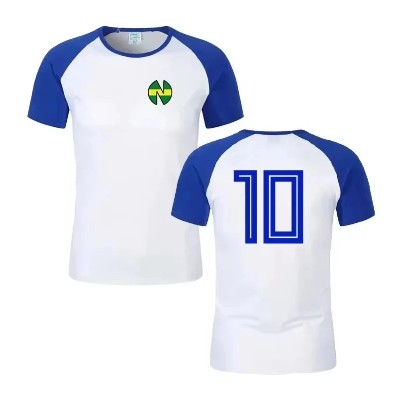 Japan ATOM School Nansheng Olive And Benji Kits Soccer T-shirt Animation Captain Kids T-shirt And Men T-Shirt Quick-Drying Tops