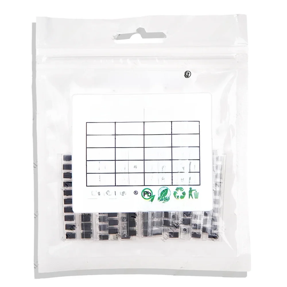 Kit assressentide diodes SMD, comprenant SS110, SS220, SS210, SS310, SSouvriers, SS16, SS26, SS34, SS36, ES1J, ES1D, M7, US1M figuré, 20 valeurs x 10 pièces = 200 pièces