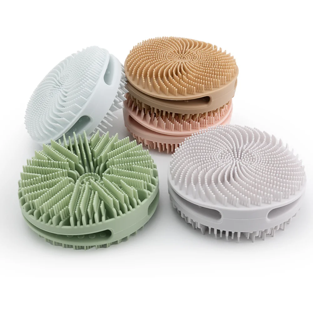 Dual-Sided Design 2-in-1 Silicone Body Scrubber Body Buffer Scrubber for Sensitive Skin Body Shower Scrubber Exfoliating Brush