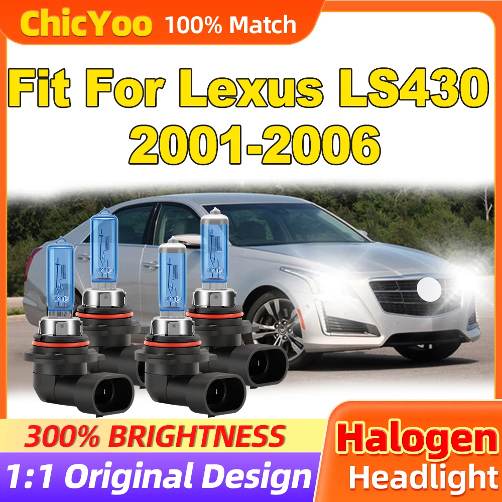 

Fit For Lexus LS430 2001 2002 2003 2004 2005 2006 200W Halogen Lights 24000LM Turbo Auto Headlamps 12V 6500K Halogen Headlights