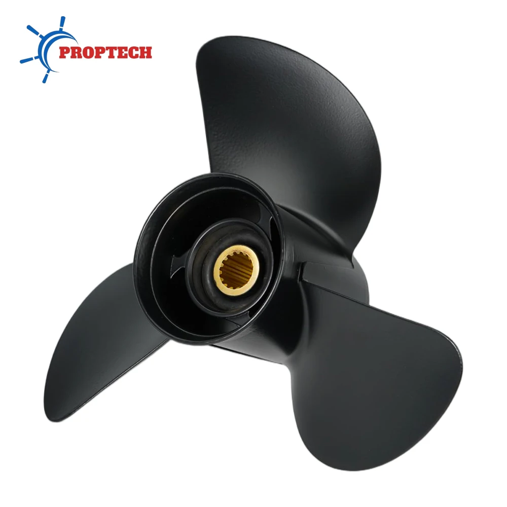 13 3/4x19 For Suzuki Outboard Propeller 60hp 70hp 90hp 100hp 115hp 140hp Boat Engine Aluminum Screw 3 Blade 15 Spline