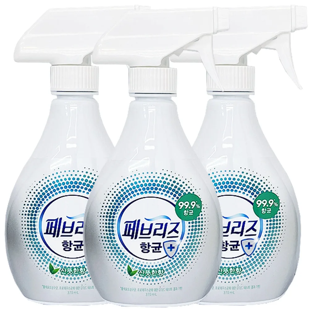 Febreze antibacterial fresh fragrance 370ml x 3 pieces, indoor air deodorization