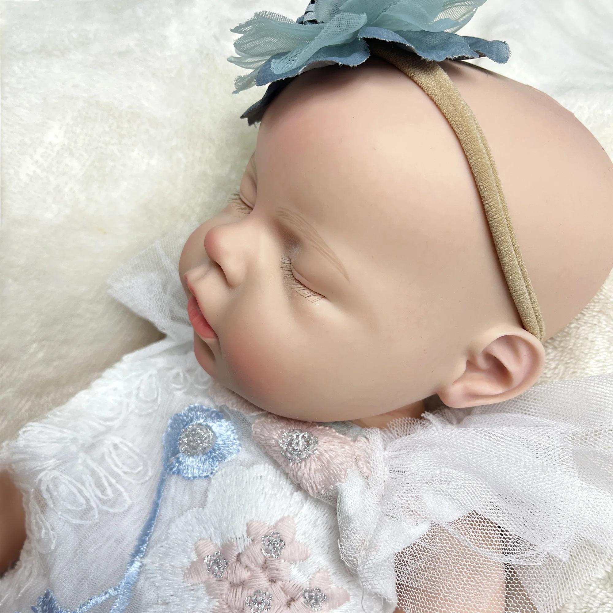 45CM 20-22Inch Full Body Soft Bebe Reborn Silicone Doll Can Drink and Pee Out Newborn Girl Baby Adopt Milk reborn