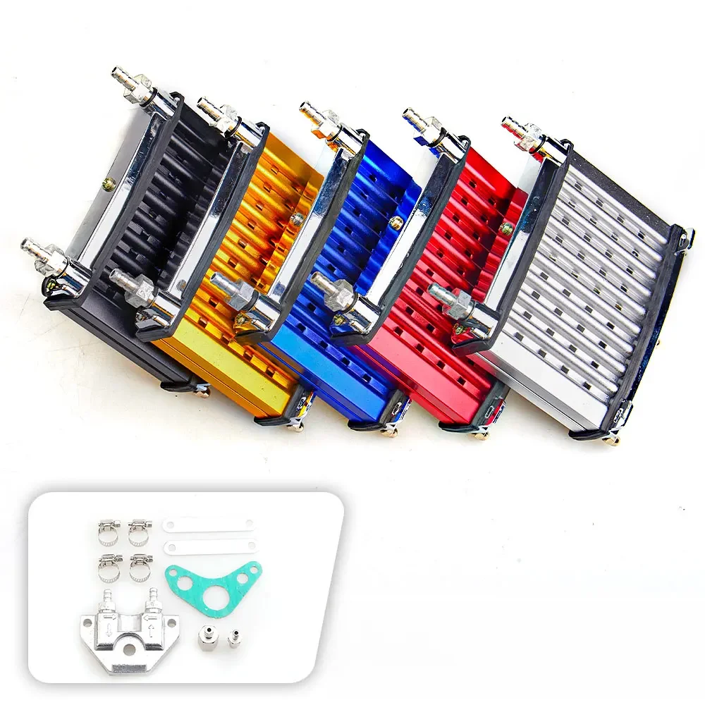 AliExpress NONE Motorcycle Aluminium Engine Oil Cooler DIRT Pit Soil Bike Radiator Cooling ATV Quad 50/70/90/110/125/140/150cc
