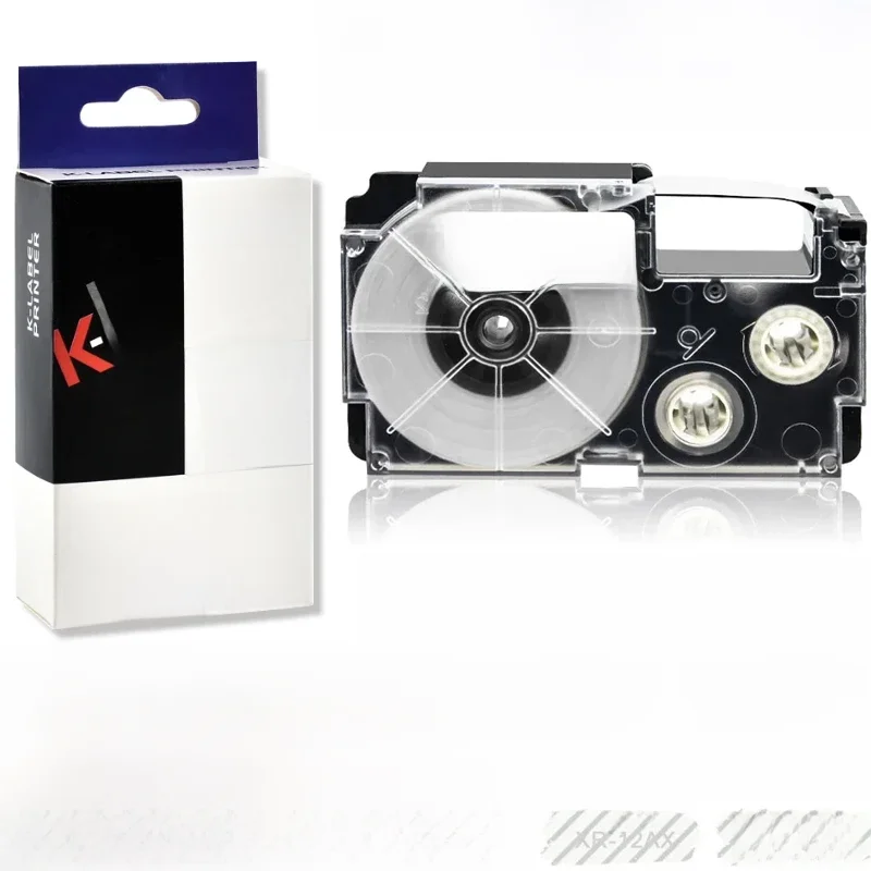 1 szt. XR-12WE kompatybilny z Casio XR-12YW XR-12X XR-6WE XR-9WE XR-9YW 6/9/12mm taśma etykietowa do Casio KL-60 KL-100 120 tworzenie etykiet — zdjęcie produktu 7