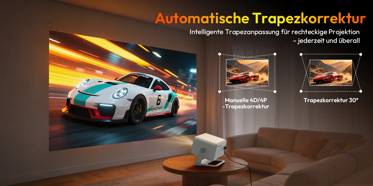 XGODY 650ANSI 8K-Projektor, 1 GB RAM + 32 GB Speicher, Android 14.0, Autofokus, Keystore-Korrektur, Gimbal, A6 Pro Beamer – Detail 6