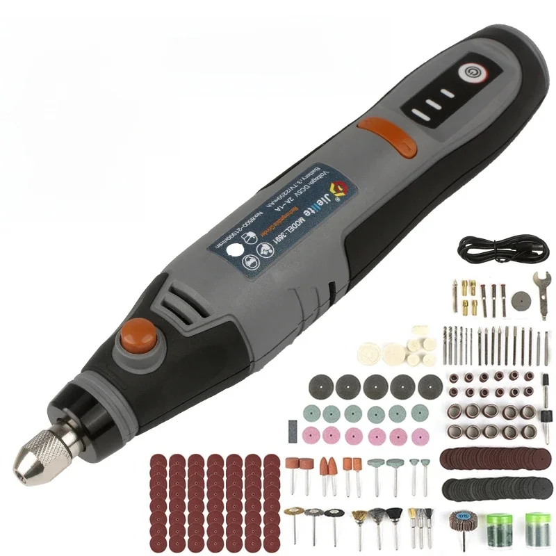 35W draadloze elektrische boormachine Mini draadloos graveren Boren Polijstpen USB oplaadbaar Dremel roterend gereedschap voor sieraden Metaal - afbeelding 2