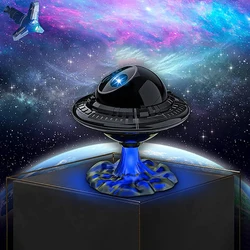 Galaxy Night Light Black Planet Lights UFO Shape Lamp Multicolor Lamps Projector Lighting Room Bedside Table for Children Friend