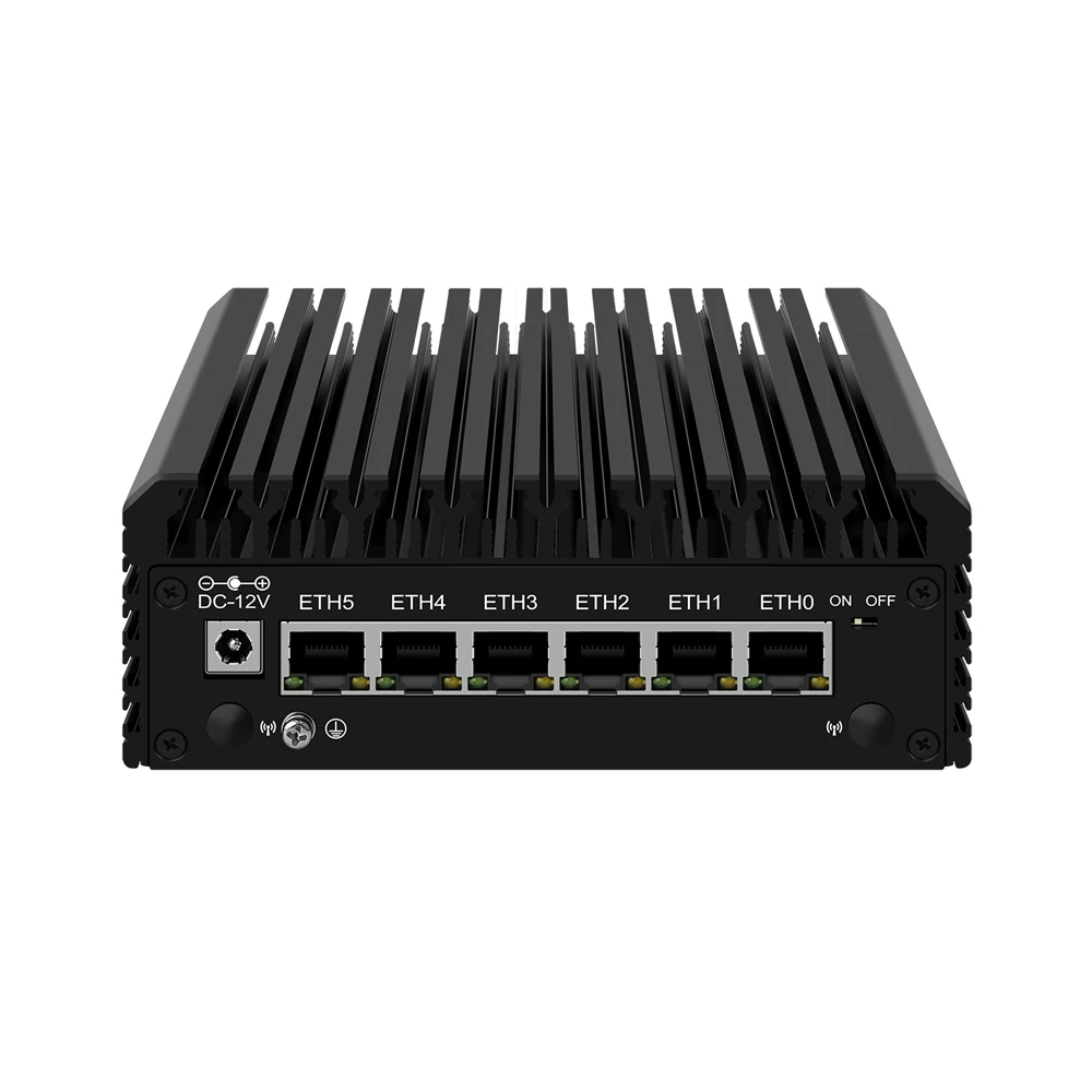 HUNSN Micro Firewall-apparaat, mini-pc, pFsense Plus, Mikrotik, Intel N100/N200/N305, RJ45, OPNsense, VPN, router-pc, 6LAN, 2HD, TF, Type-C