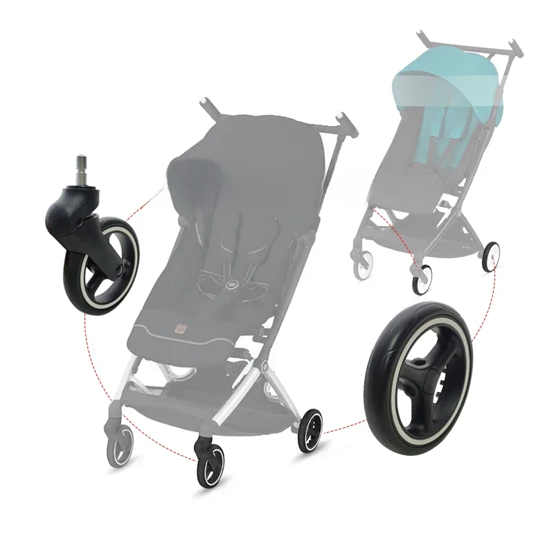 Roue de poussette pour GB Pockit + All City Buggy Cybex Libelle, roue avant et arrière ou pneu de Buggy arrière, accessoires de remplacement pour bébé, bricolage
