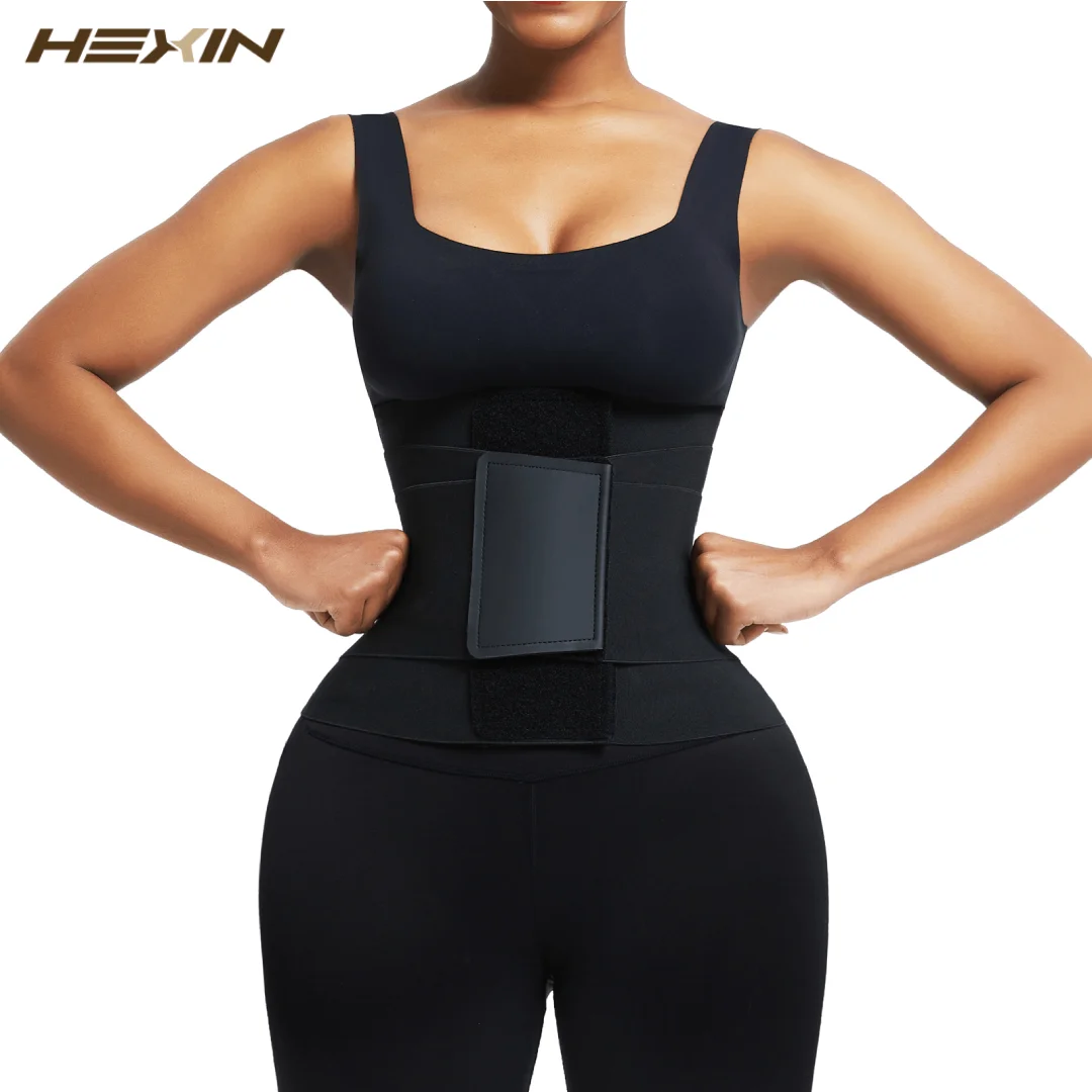 

HEXIN Waist Trainer Belt Waist Cincher Trimmer Ab Belt Body Shaper Triple Adjustable Straps Slimming Workout Girdle Corset