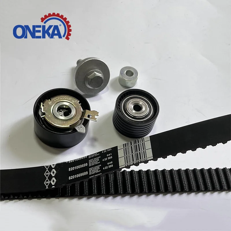 ONEKA-piezas de motor, Kit de correa de distribución para Renault 130c17529r 130C13191R k015603xs K015671XS 8201069699, polea tensora