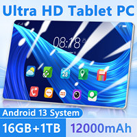 10.36 Inch 16GB RAM 1TB ROM Tablet Android 13.0 5G Brand Tablet 16MP 32MP 12000mAh 10Core WIFI Bluetooth Network