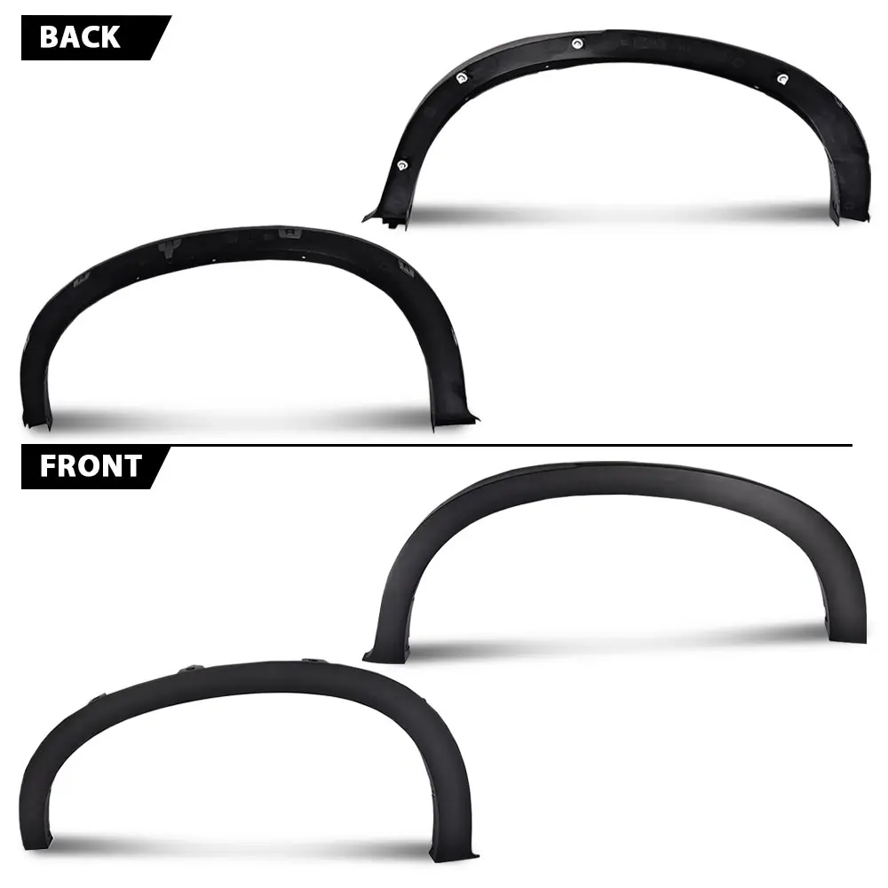 4 قطعة الحاجز مضيئة غطاء الاطارات قوس الجسم عدة صالح ل 07-13 Bmw X5 E70 20/21 بوصة تمديد #2