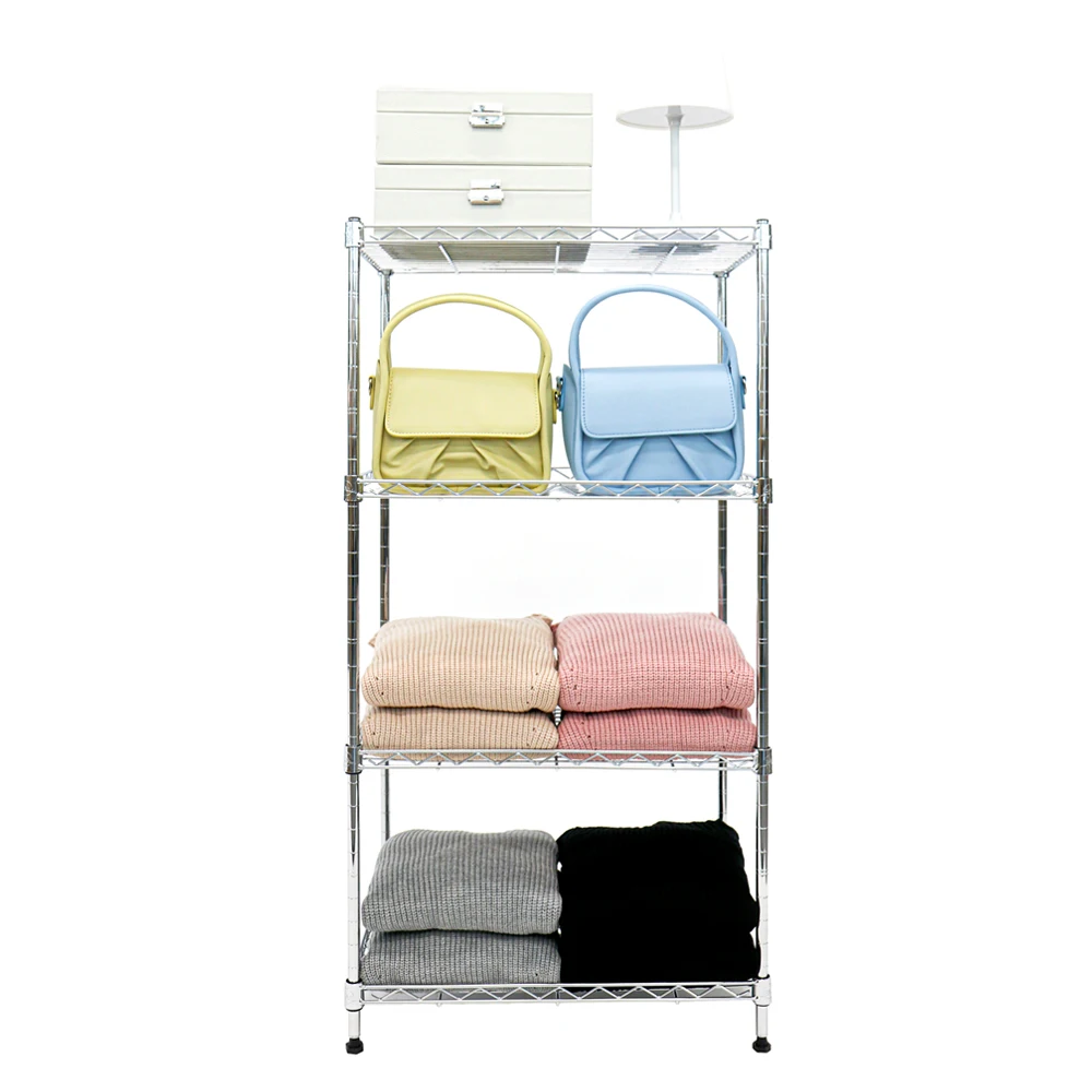 Pantrading EASY LIFE 450 mini metal rack shelf 4-layer Chrome