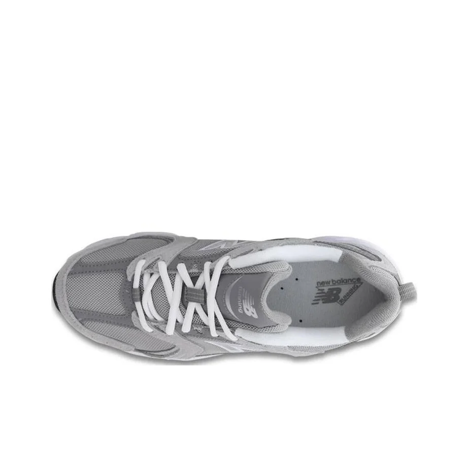 حذاء الجري New Balance NB 530 مسامي وخفيف الوزن ومنخفض القطع للرجال والنساء، رمادي