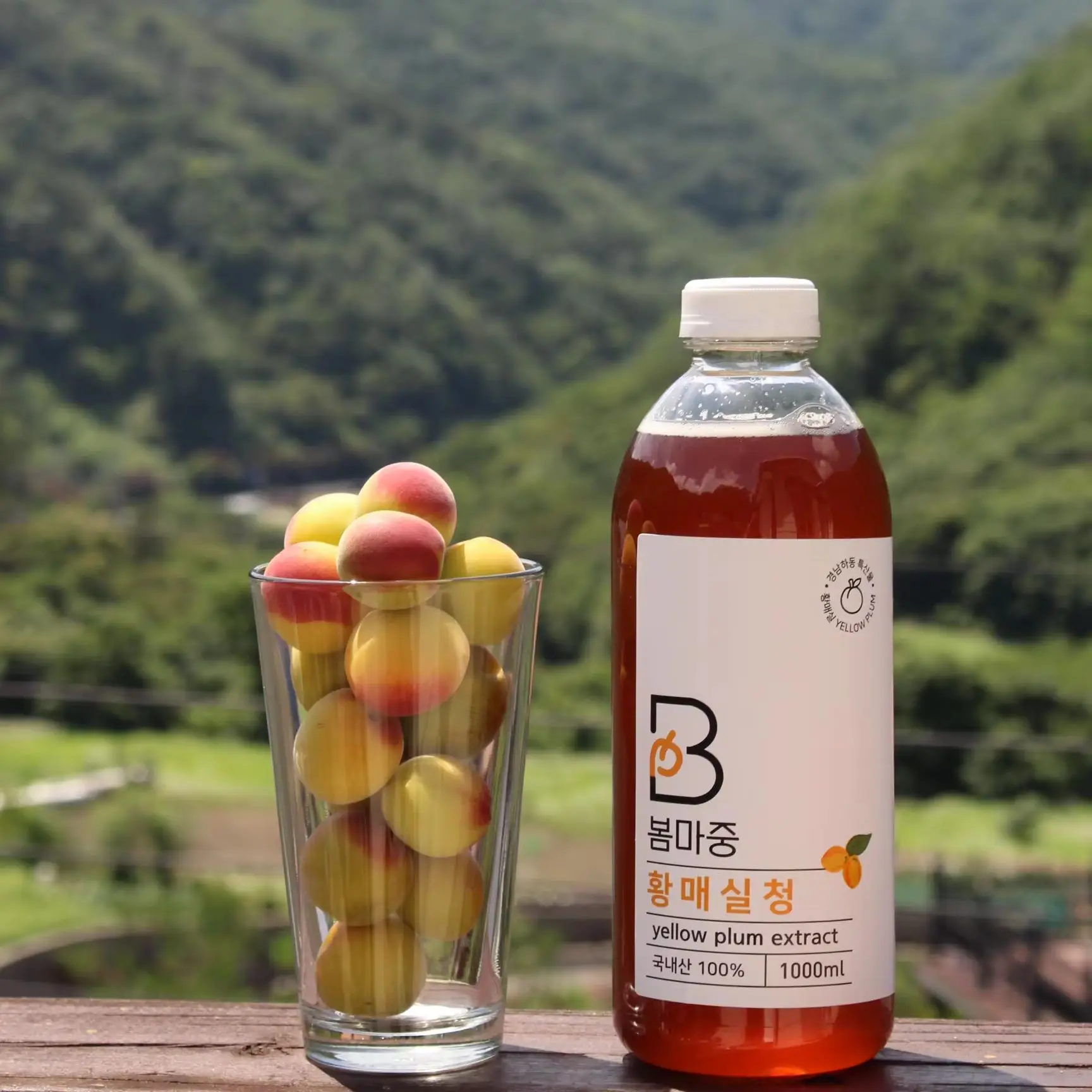 [Bommajoung]Yellow plum Syrup 1L X 2 bottles