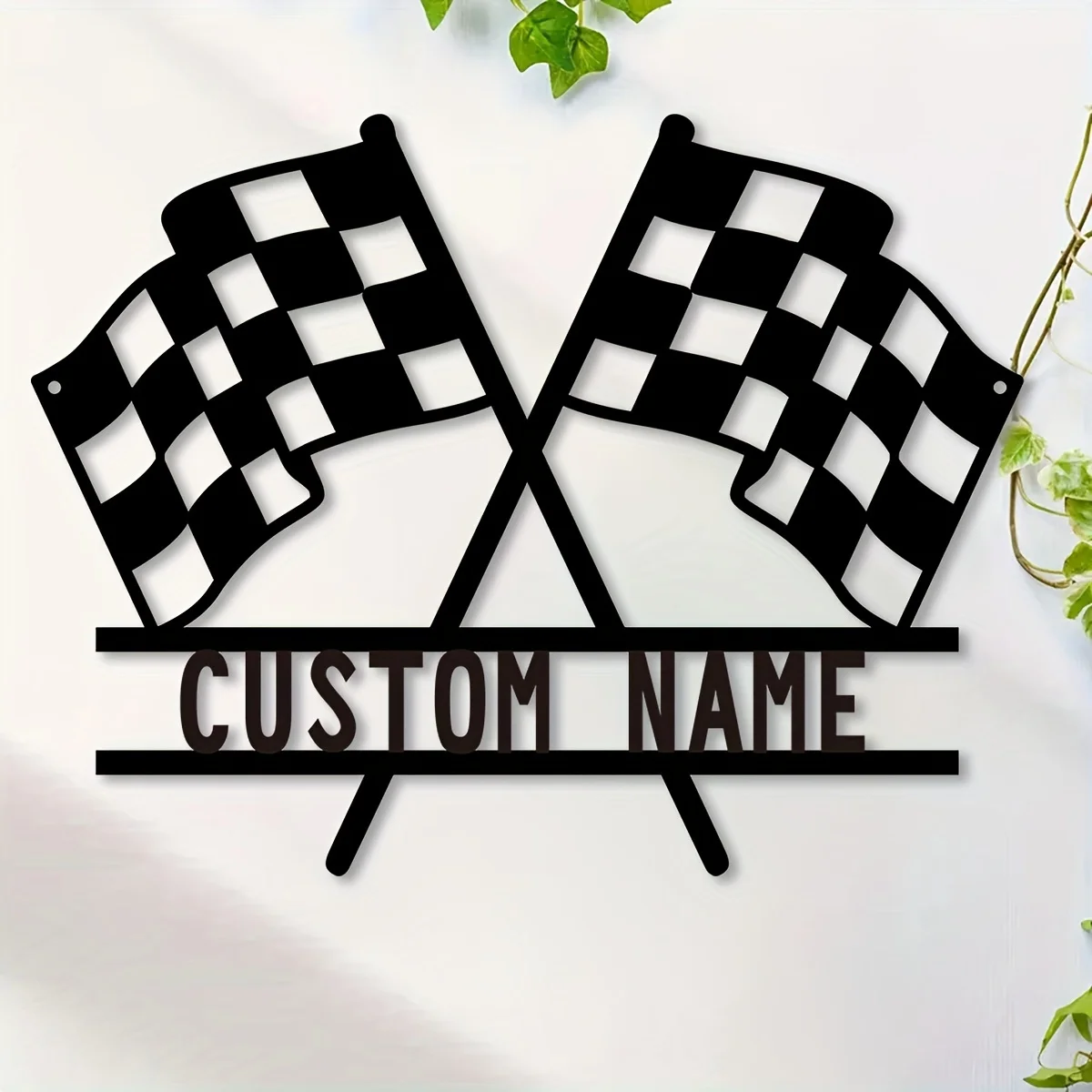 Custom Race Plate Wall Art, Personalized Race Plate Wall Art Decorations, Room/Office Decorative Metal Art, Porch/Patio Presents