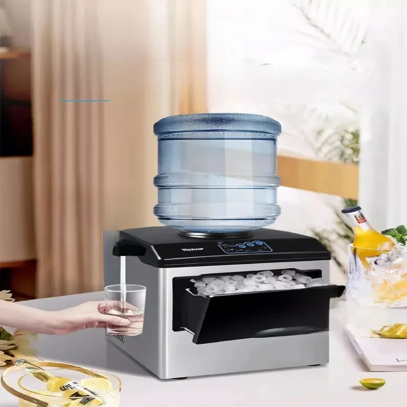 Commercial Large Milk Air Cooled Tea Shop Fully Automatic Household Small Square Ice Maker