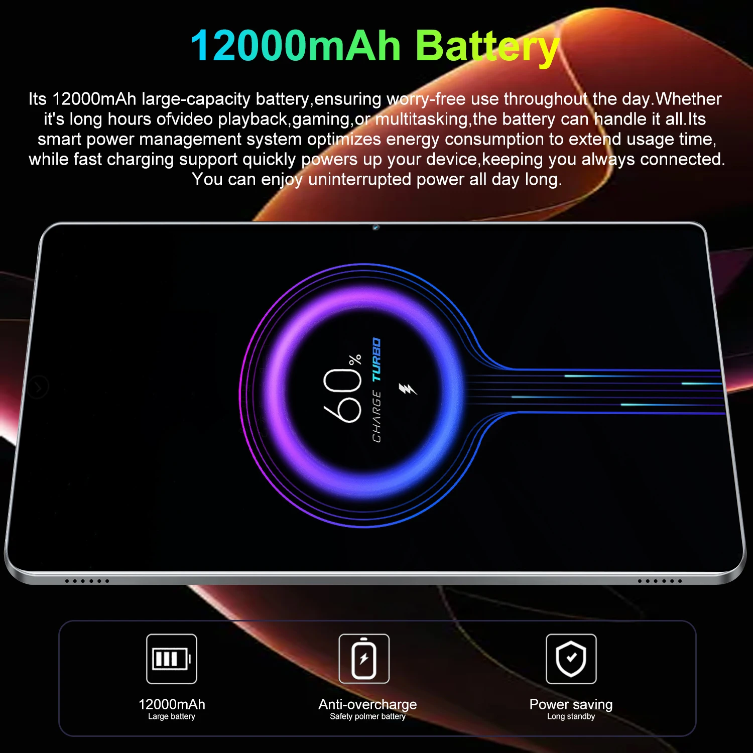 Imagen 5: Nueva Tablet 5G 2026 con Android 13.0, Pantalla de 10.36 Pulgadas, Llamadas Telefónicas, 16GB de RAM, 1TB de ROM, 20000mAh, 14 Núcleos, Doble SIM, Wifi, Tipo-C
