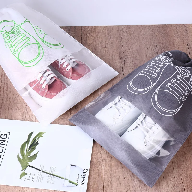 

Premium Non-Woven Shoe Storage Bag, Heat-Sealed Fabric, Foldable Portable & Dust-Proof, Elegant Appearance for Travel & Daily Us