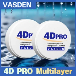 A3 Color 4D PRO Multilayer Dental Zirconia Blocks 98mm Zirconia Disc Dental Lab Material CAD/CAM Milling Blank