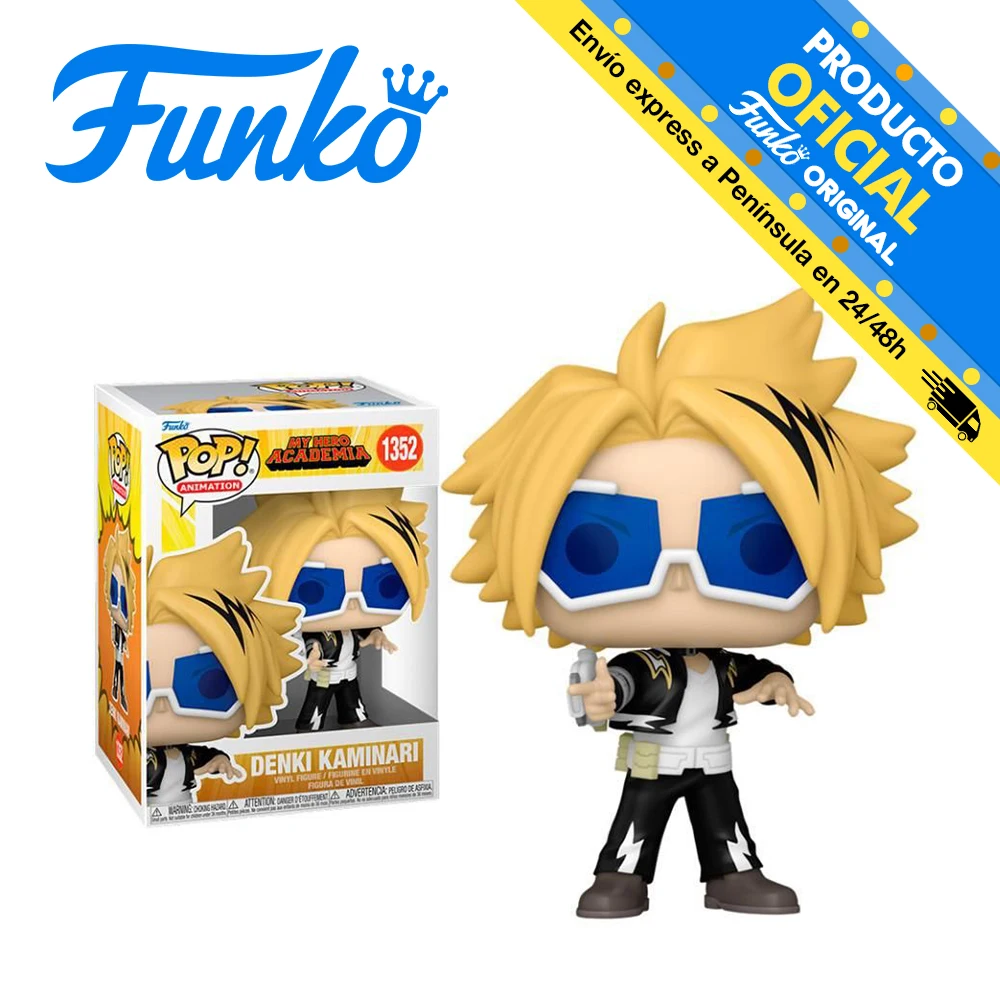 Funko Pop! My Hero Academia S5 - Denki Kaminari, 67328, N ° 1352, original, toys, boys, girls, gifts, collector, figures, dolls, shop, with box, new, woman, official license