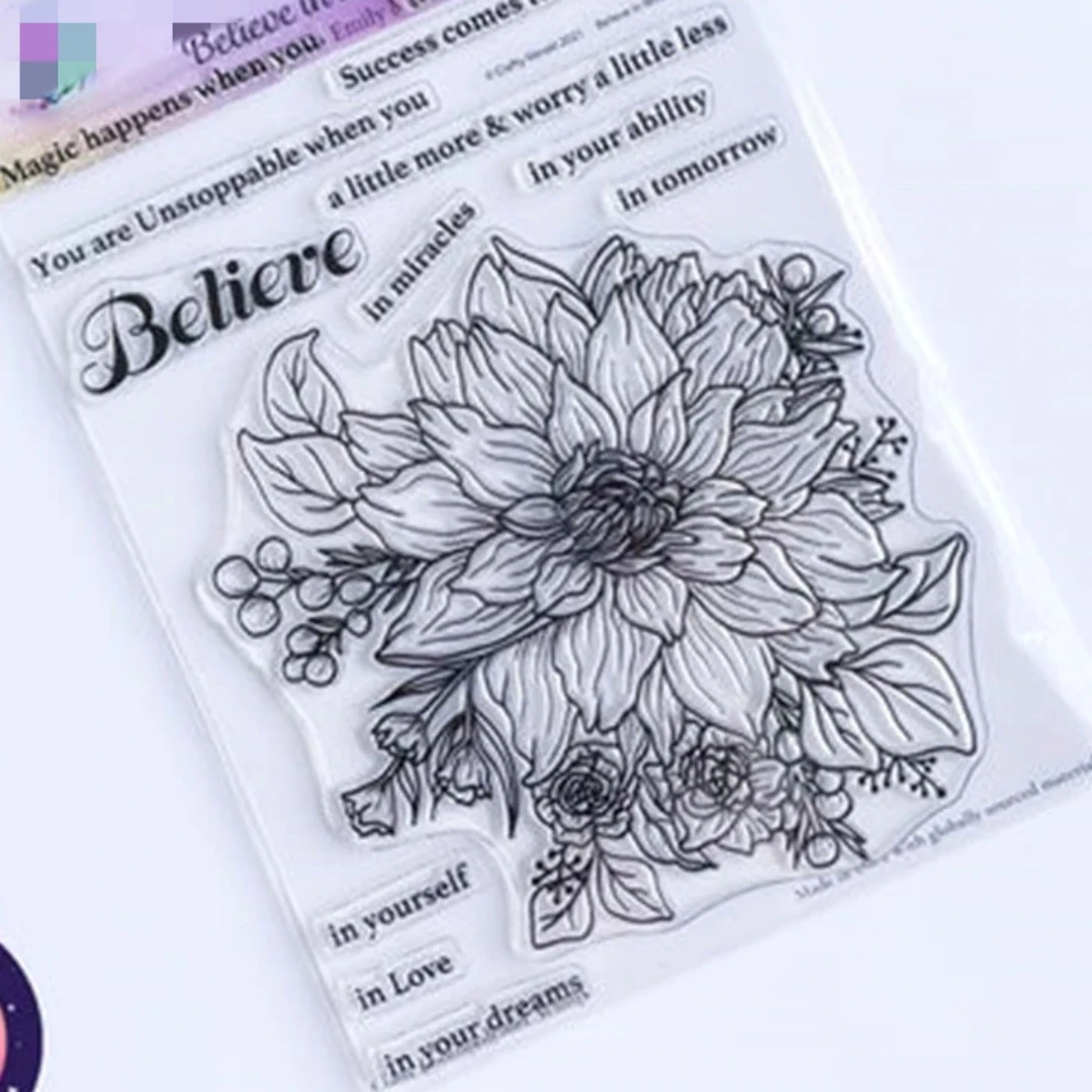 Timbre sceau transparent Believe In Miracles, bricolage, scrapbooking, gaufrage, album photo, papier décoratif, carte, artisanat, cadeau fait main, nouveau