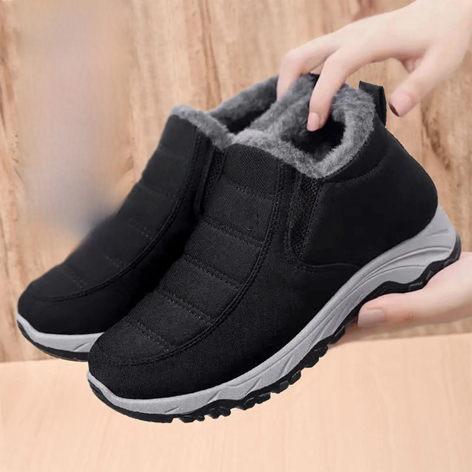 Femme hiver chaud bottes de neige loisirs anti-dérapant hiver marche chaussures de mode cadeau pour petite amie femmes amant
