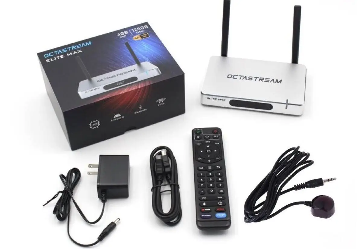 

2024 Hot Selling OctaStream Elite Max 6K 128GB Record LIVE TV-Premium Apps