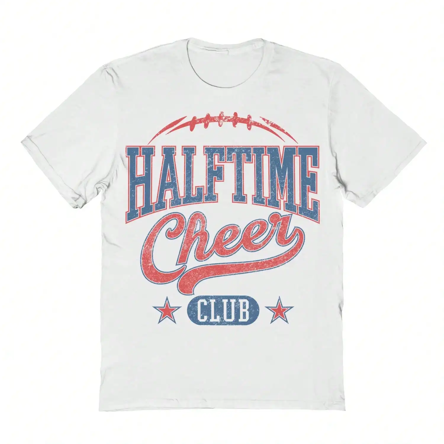 Nearly There Halftime Cheer Club Graphic White Unisex Short-Sleeve T-Shirt