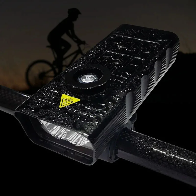 AliExpress cycle zone Bike Flashlight Waterproof USB 10000mah Front Bike Light T6 LED Powerful MTB Bicyle Lamp 4 Modes Rechargeable Bicycle Light