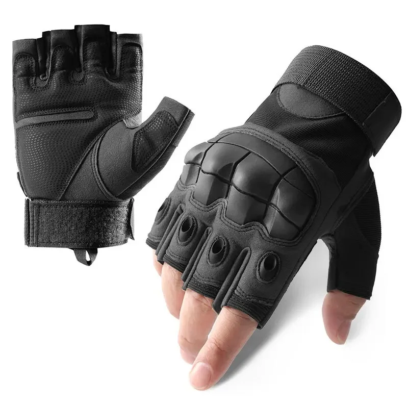 AliExpress NONE Cycling Tactical Gloves Men Women Half Finger Soft Shell Gloves Spring Summer Training Combat Protection Motorcycle Gloves