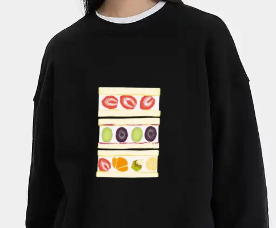 Sweat-shirt pour femmes, mignon Sandwich, haut confortable, Design, Vintage, Y2K, Streetwear, décontracté, coton, surdimensionné, graphique rétro, mode