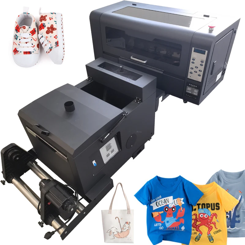 Impressora Dtf Xp600 Film Transfer A3 T-Shirt Direct To Film Dtf Printer A3 Printing Machine With Powder Shaking Machine