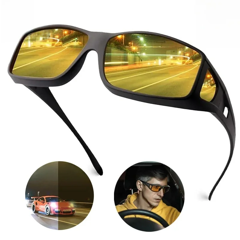 AliExpress ANLUAN Night Driving Glasses For Men Women Fit Over Sunglasses Anti Glare Polarized HD Night Vision Glasses Windproof Outdoor Cycling