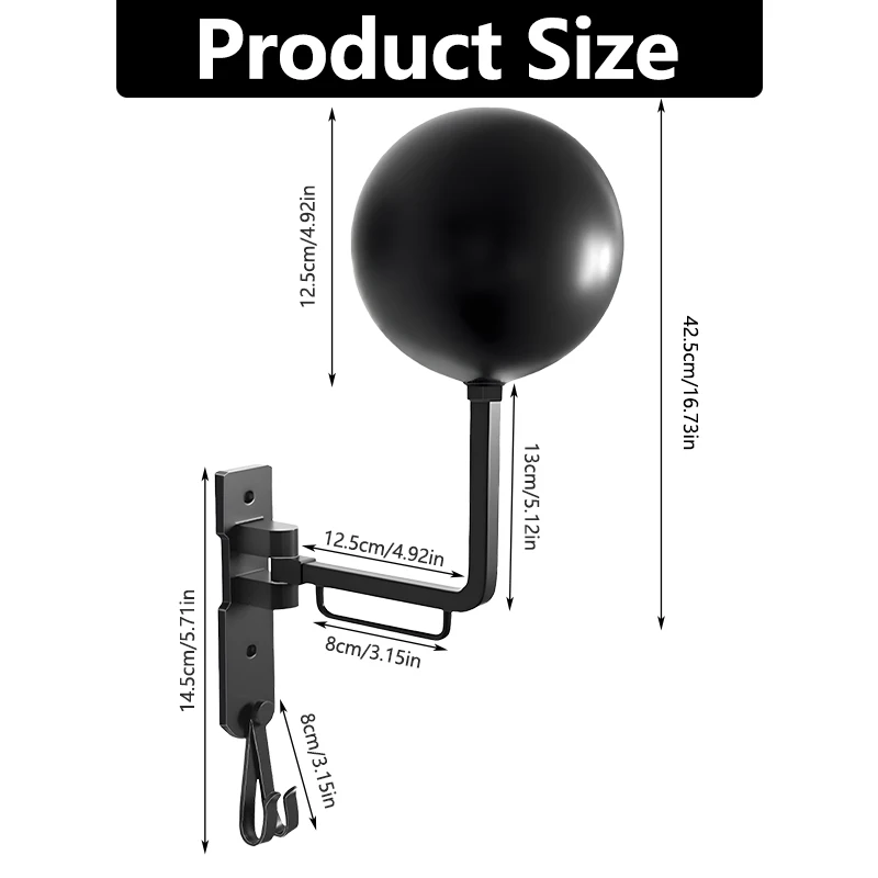 알루미늄 합금 헬멧 홀더 다기능 헬멧 랙 대형 볼 헤드 더블 후크 디자인 자전거 모토 럭비 모자 홀더 용