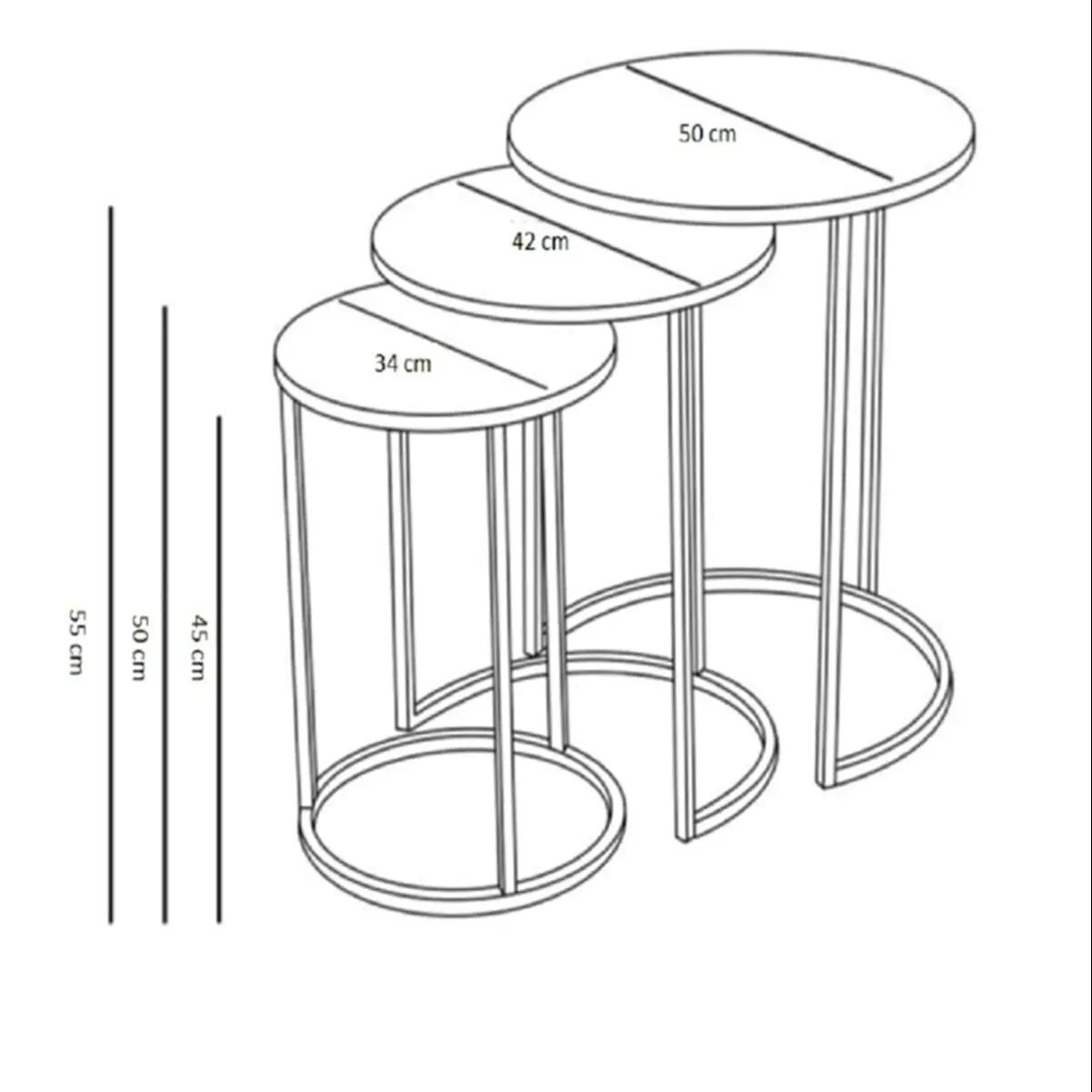 Juego de mesa de anidación para el hogar, mueble decorativo de color dorado, diseño nórdico amarillo de lujo moderno, para sala de estar y