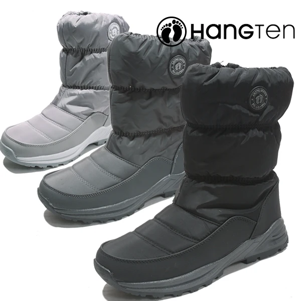 Haengten genuine, men's women's winter winter winter boots, warm fur boots, Snow boots, waterproof winter boots, Winter Men shoes, HT500